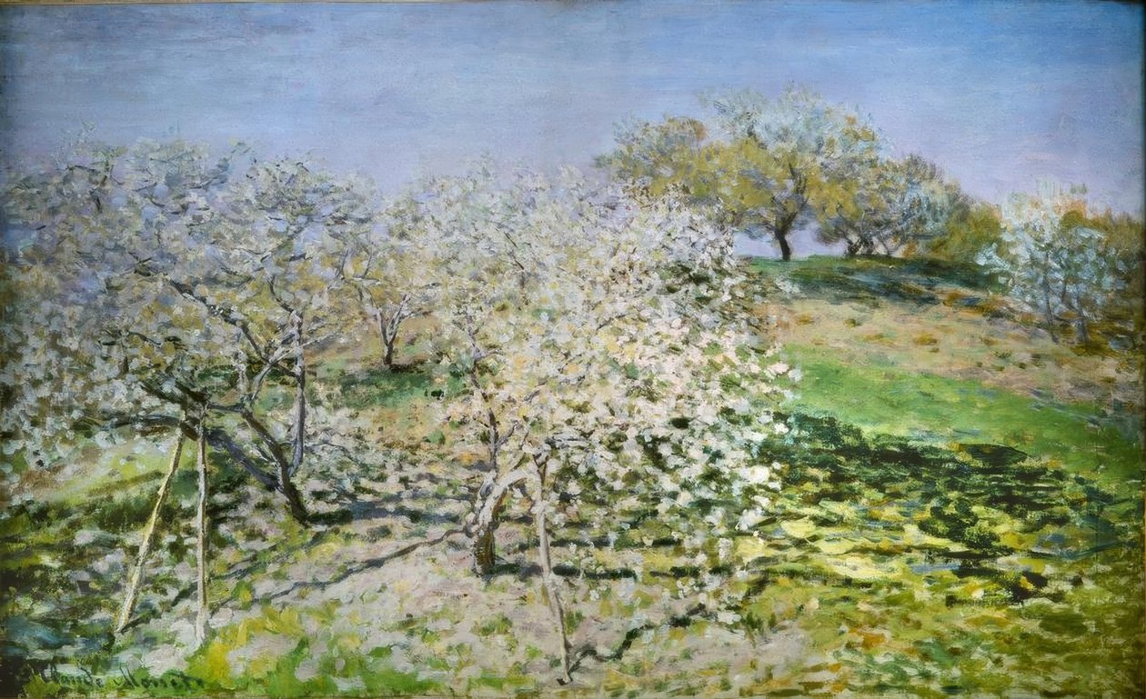Spring. Apple Trees in Bloom by Claude Monet