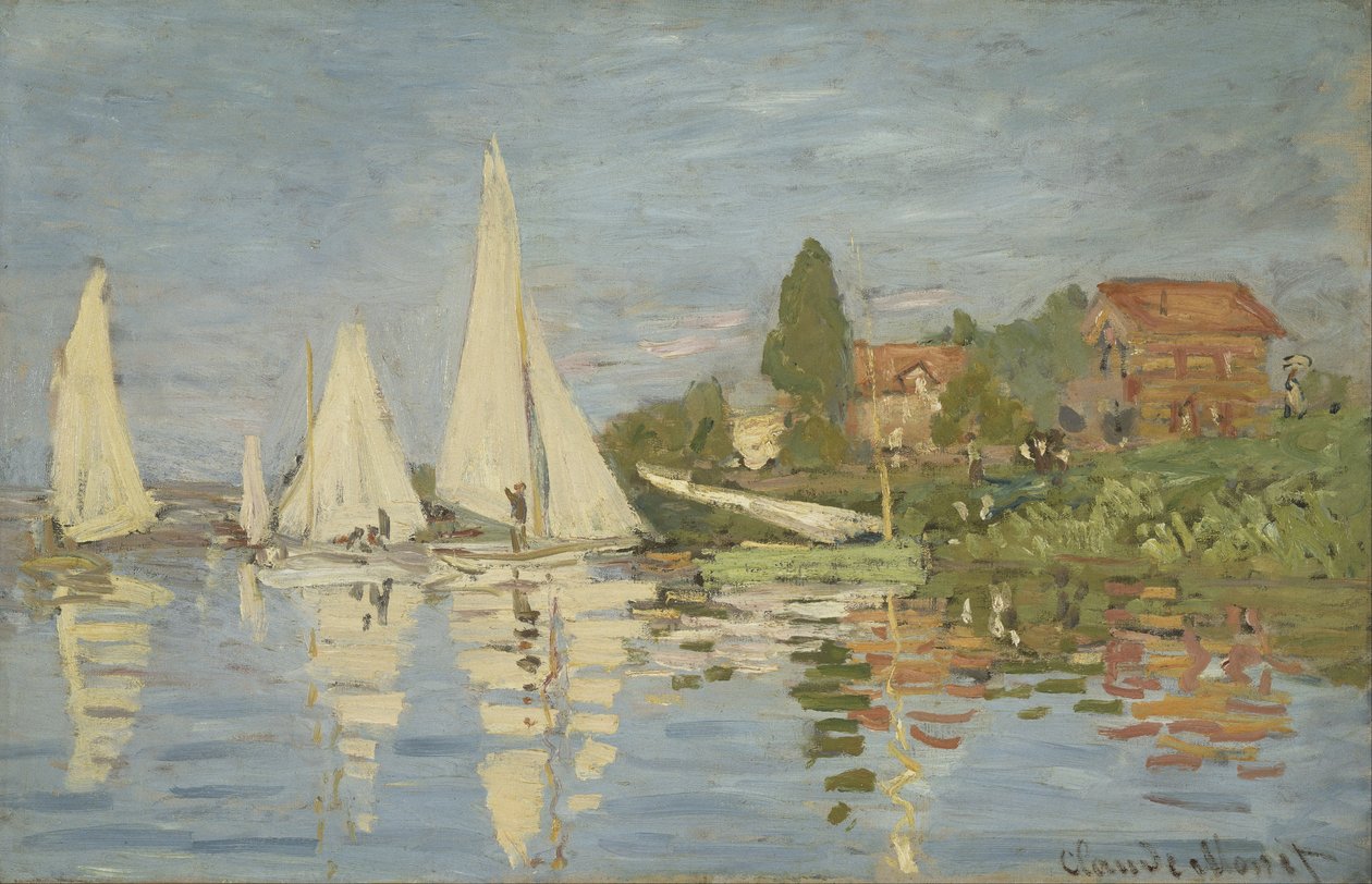 Regattas at Argenteuil by Claude Monet