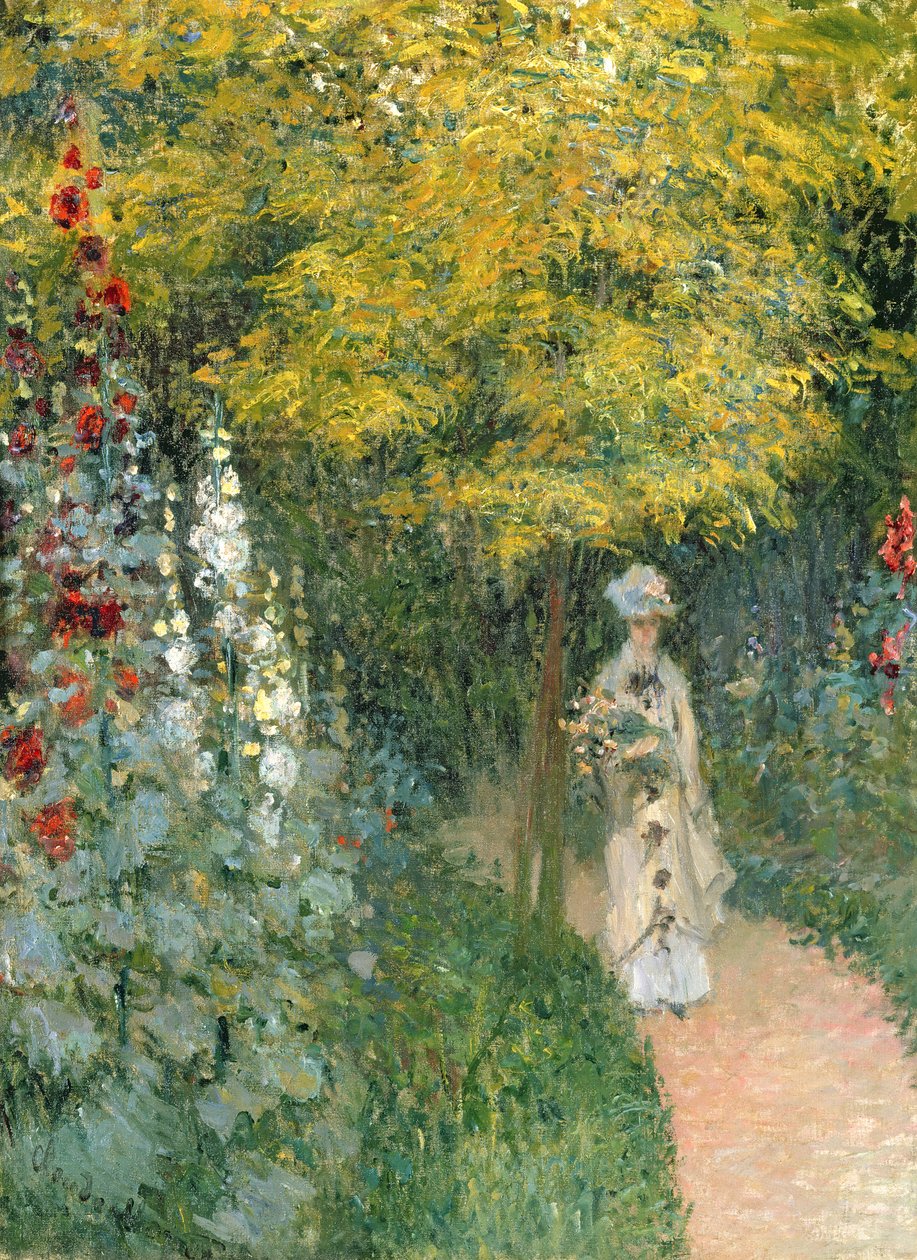 Rose Garden, 1876 by Claude Monet