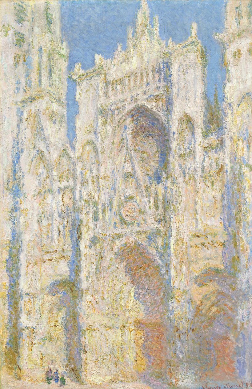Rouen Cathedral, West Façade, Sunlight by Claude Monet