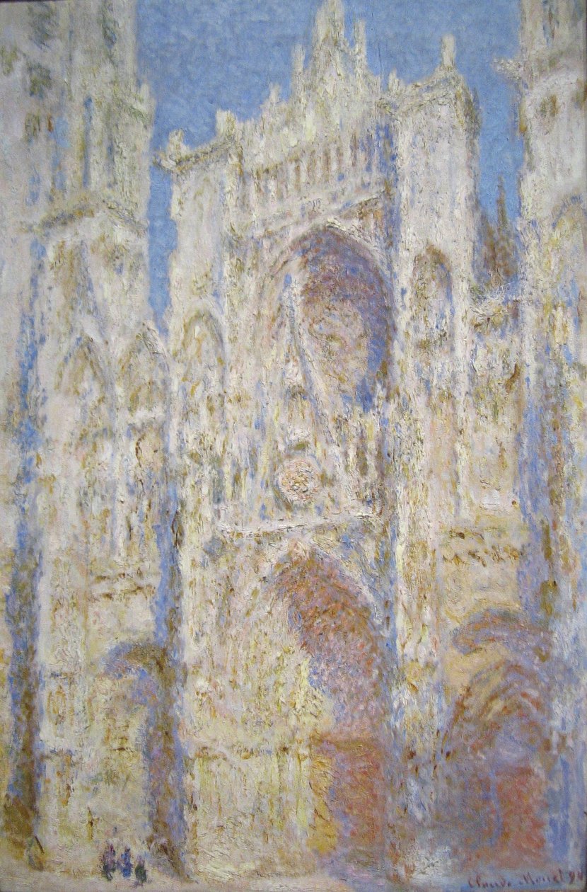Rouen Cathedral, West Facade, Sunlight by Claude Monet