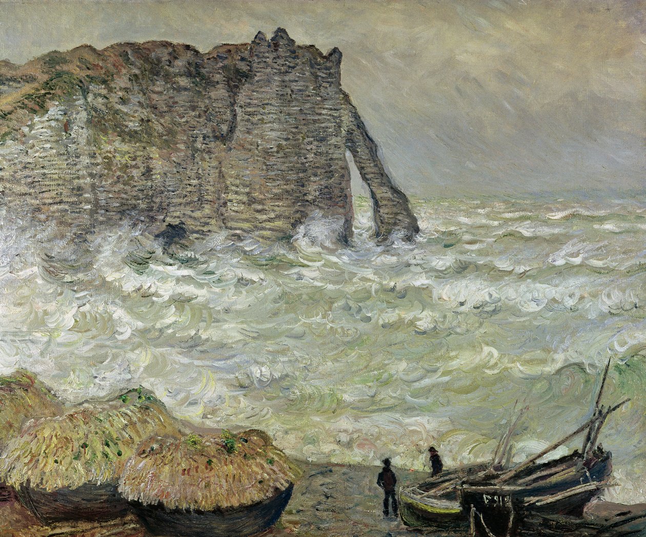 Rough Sea at Etretat, 1883 by Claude Monet