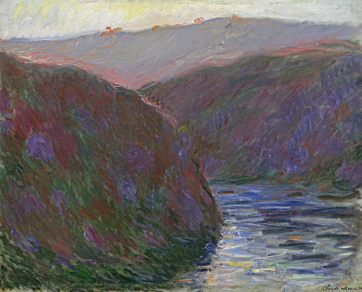 The Creuse Valley, Evening Effect, 1889 by Claude Monet