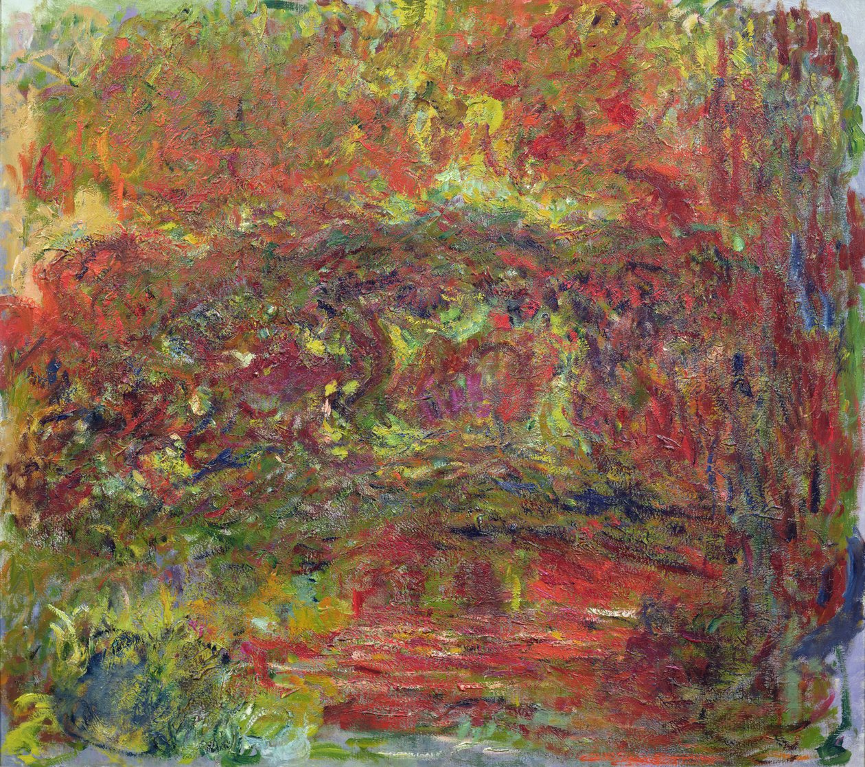 The Japanese Bridge by Claude Monet