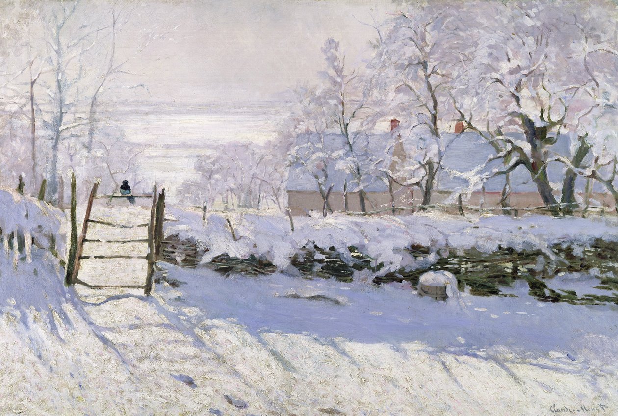 The Magpie by Claude Monet