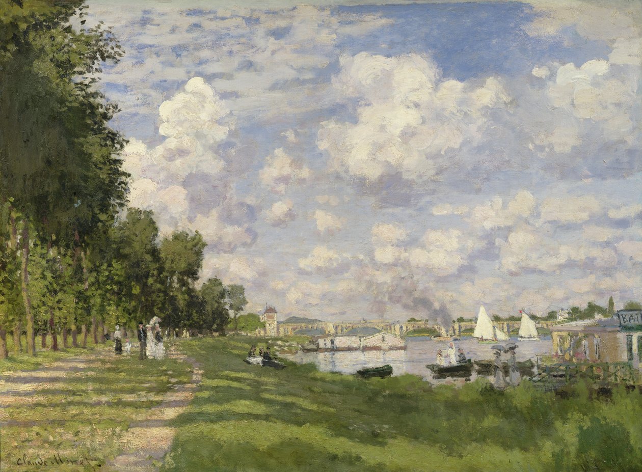 The Marina at Argenteuil, 1872 by Claude Monet