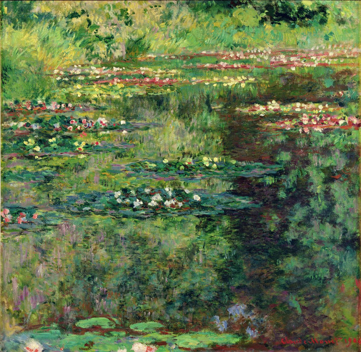 The Waterlily Pond by Claude Monet
