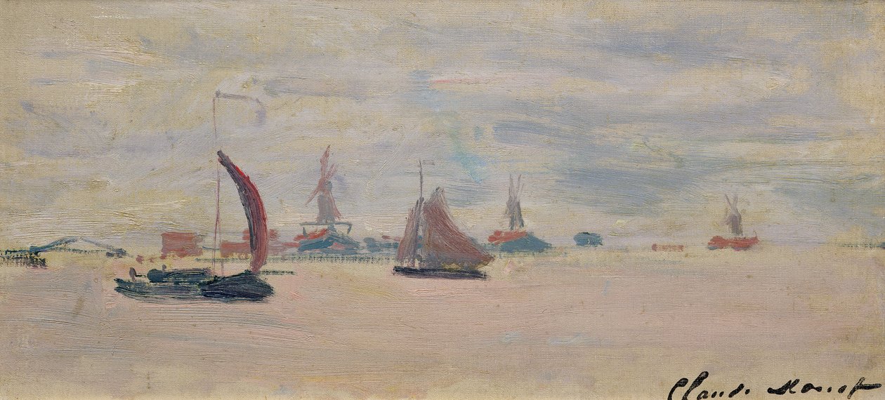 View of the Voorzaan, 1871 by Claude Monet