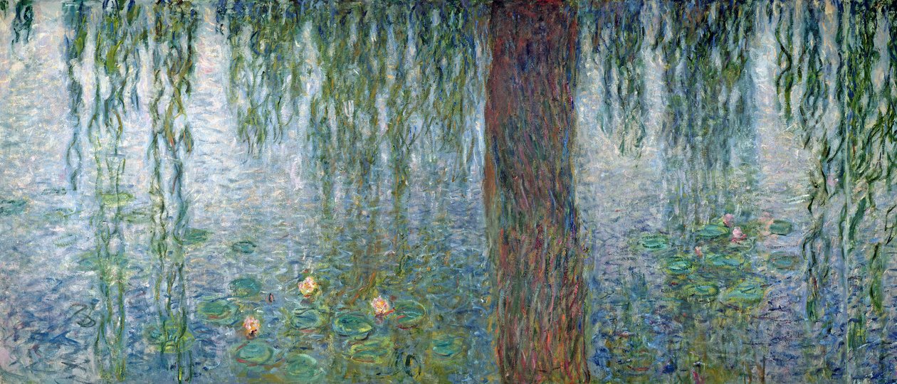 Waterlilies: Morning with Weeping Willows (detail), 1915-26 by Claude Monet