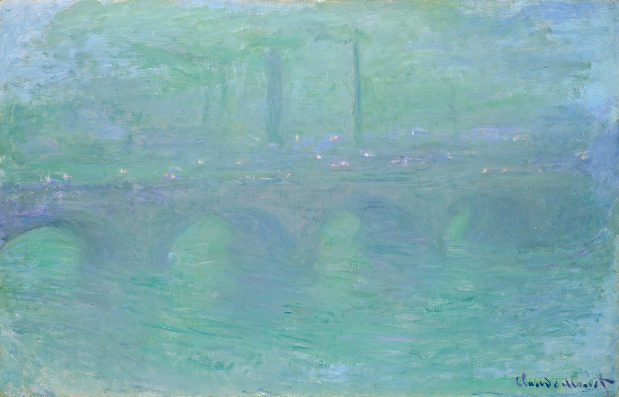 Waterloo Bridge at Dusk, 1904 by Claude Monet