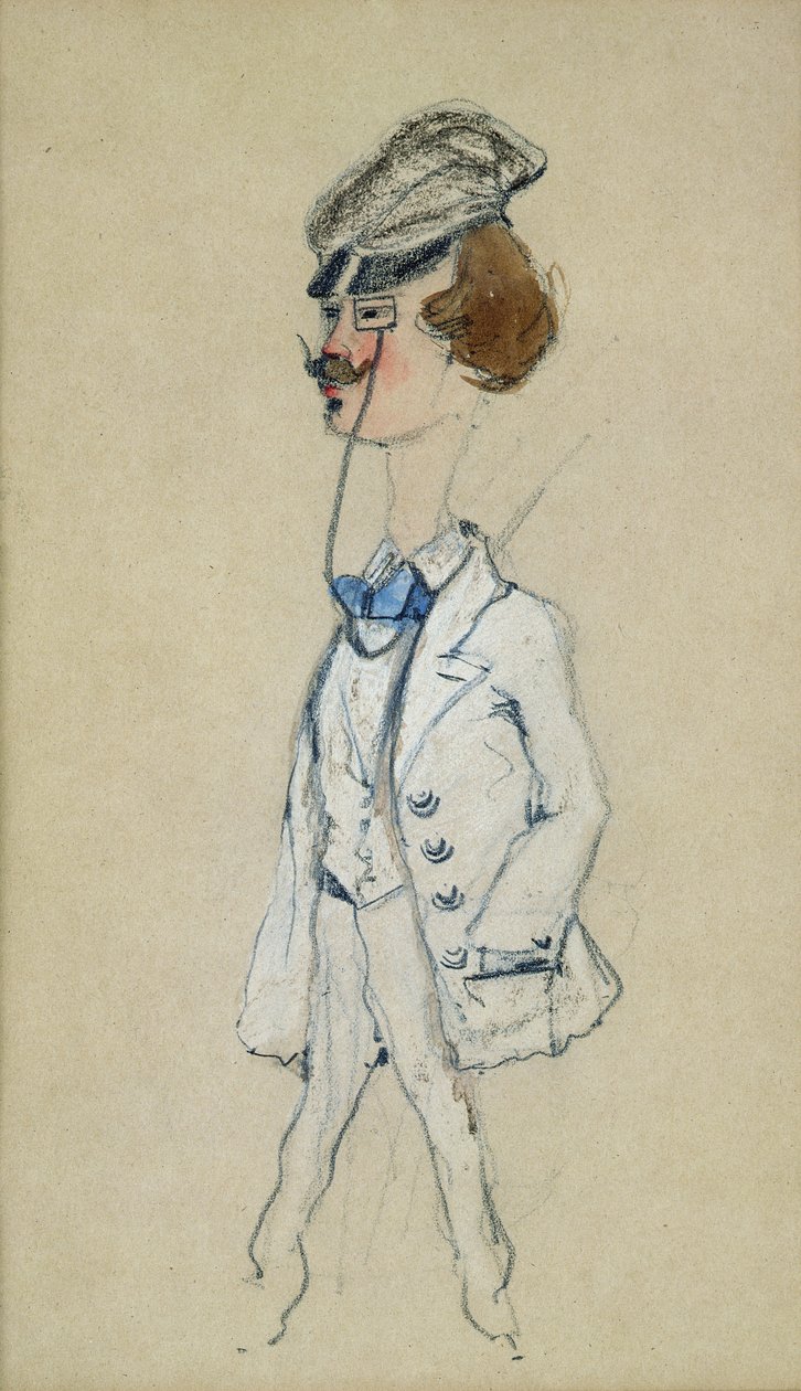 Young Man with a Monocle by Claude Monet