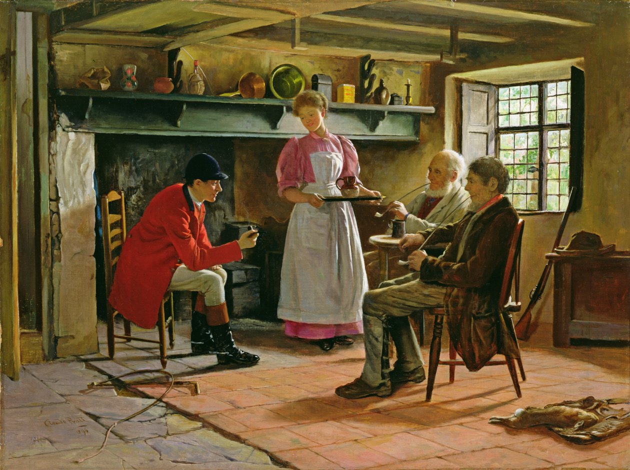 Inside the Lygon Arms, Broadway, 1896 by Claude Pratt