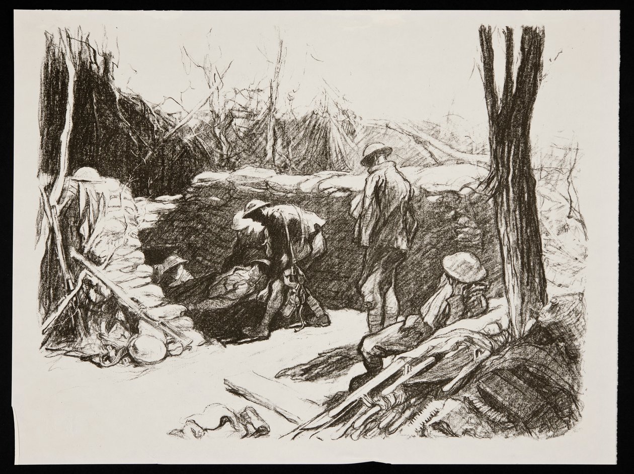 Advanced dressing station in France by Claude Allin Shepperson