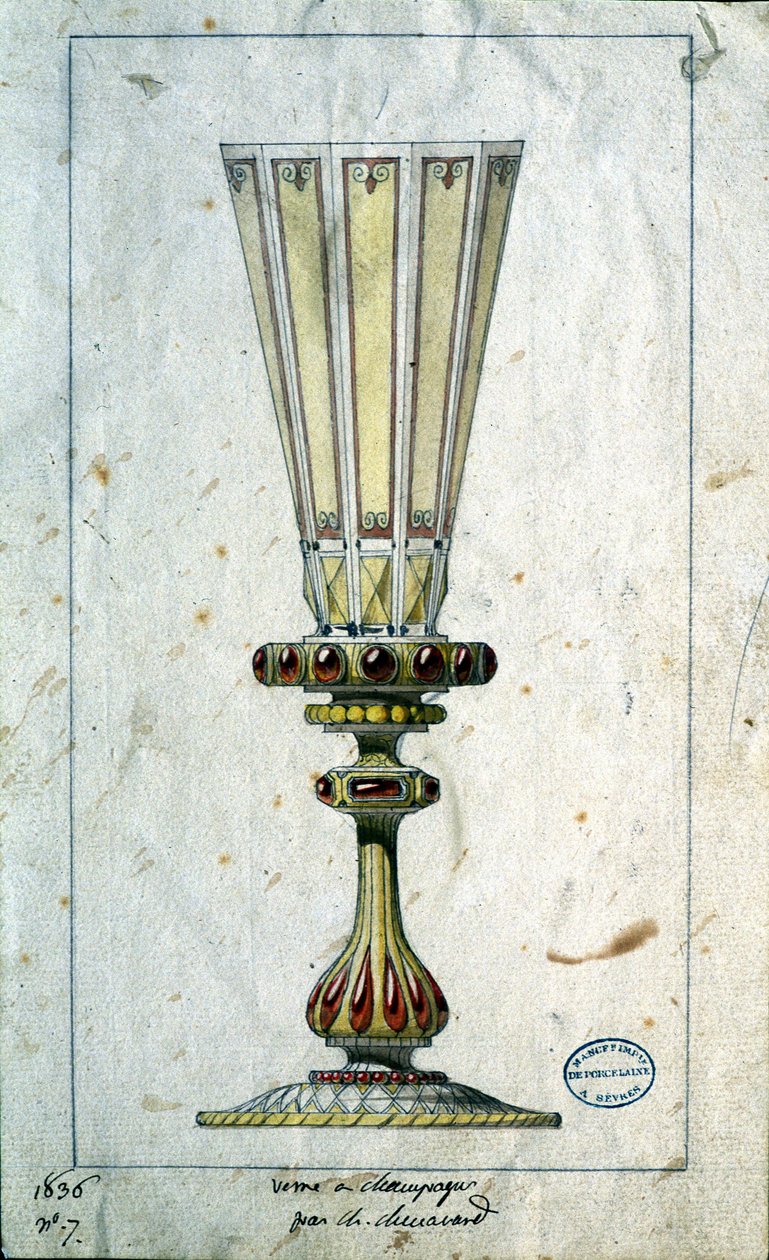 Decoration for Champagne Flutes by Claude Amie Chenavard