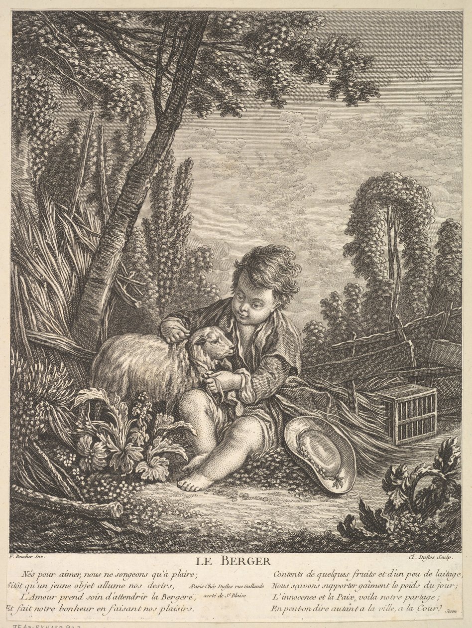 The Shepherd by Claude Augustin Duflos