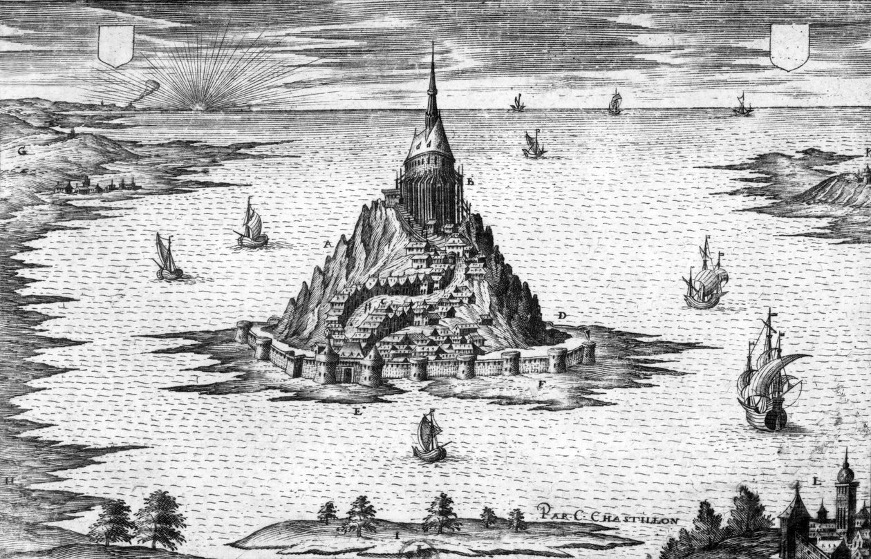 Mount Saint Michel in Normandy by Claude Chastillon