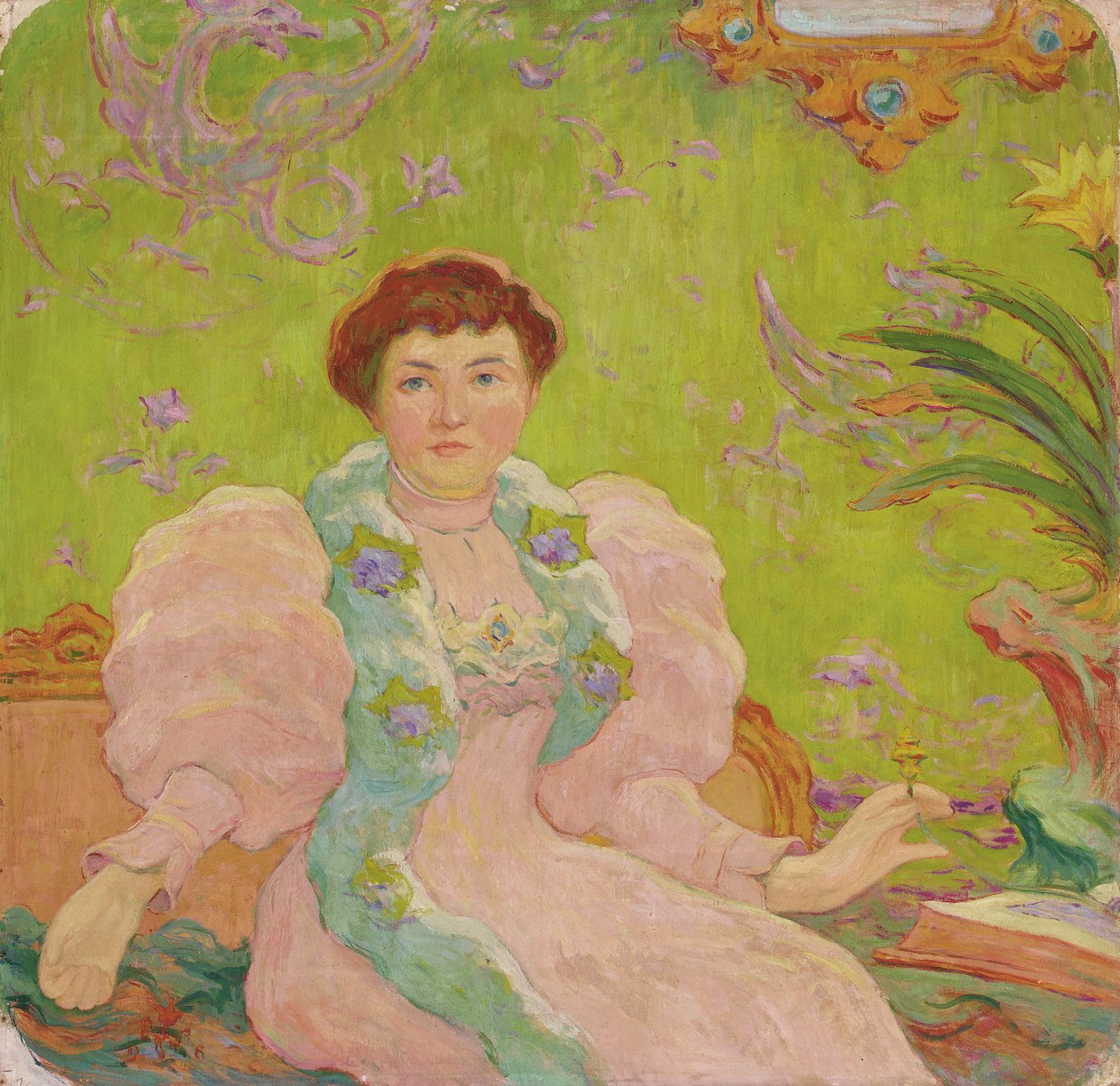 Young Woman in Pink Dress, c.1893 by Claude Emile Schuffenecker