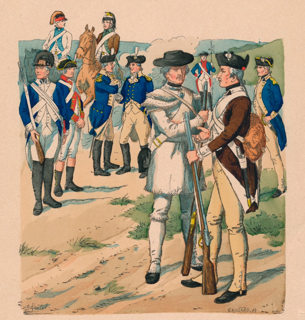 United States of North America by Claude Ferdinand Gaillard