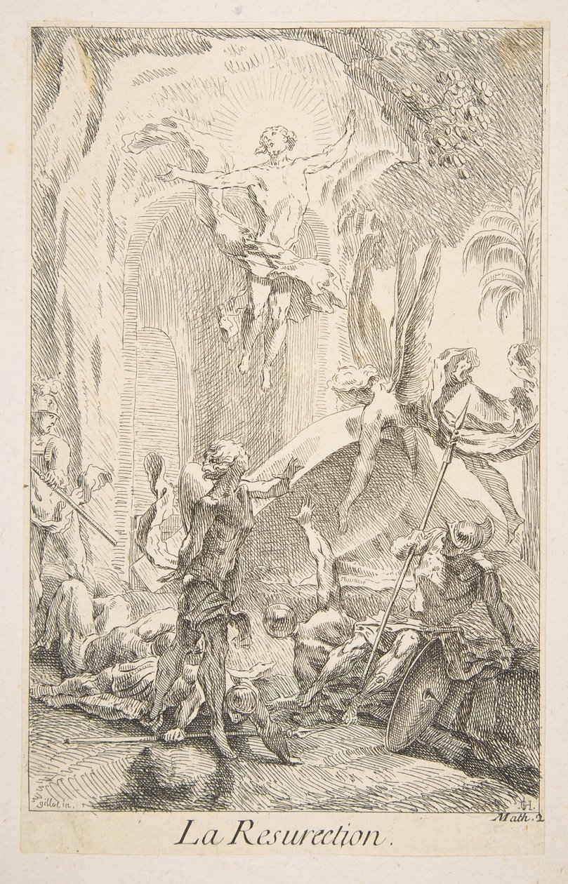 Resurrection by Claude Gillot, Jacques Gabriel Huquier