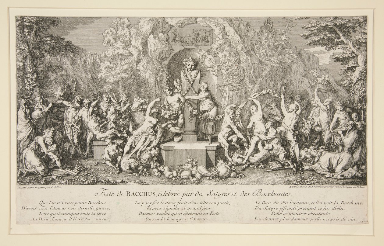 Festival of Bacchus, celebrated by Satyrs and Bacchantes by Claude Gillot
