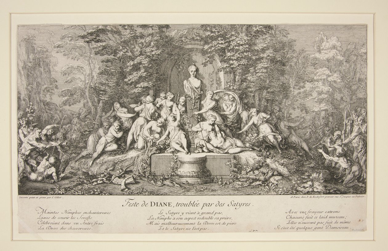 Feste de Diane, Troubled by Satyrs by Claude Gillot