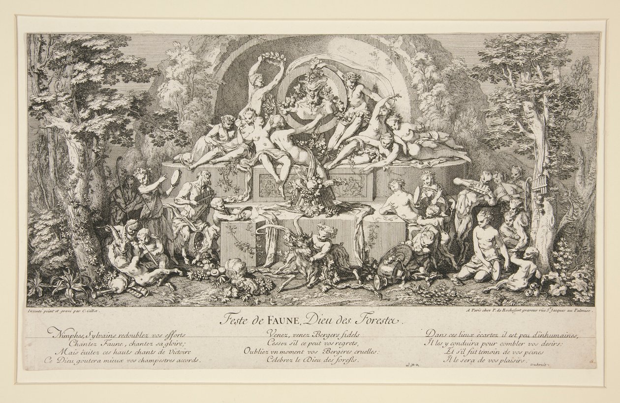 Festival of Faun, God of the Forests by Claude Gillot