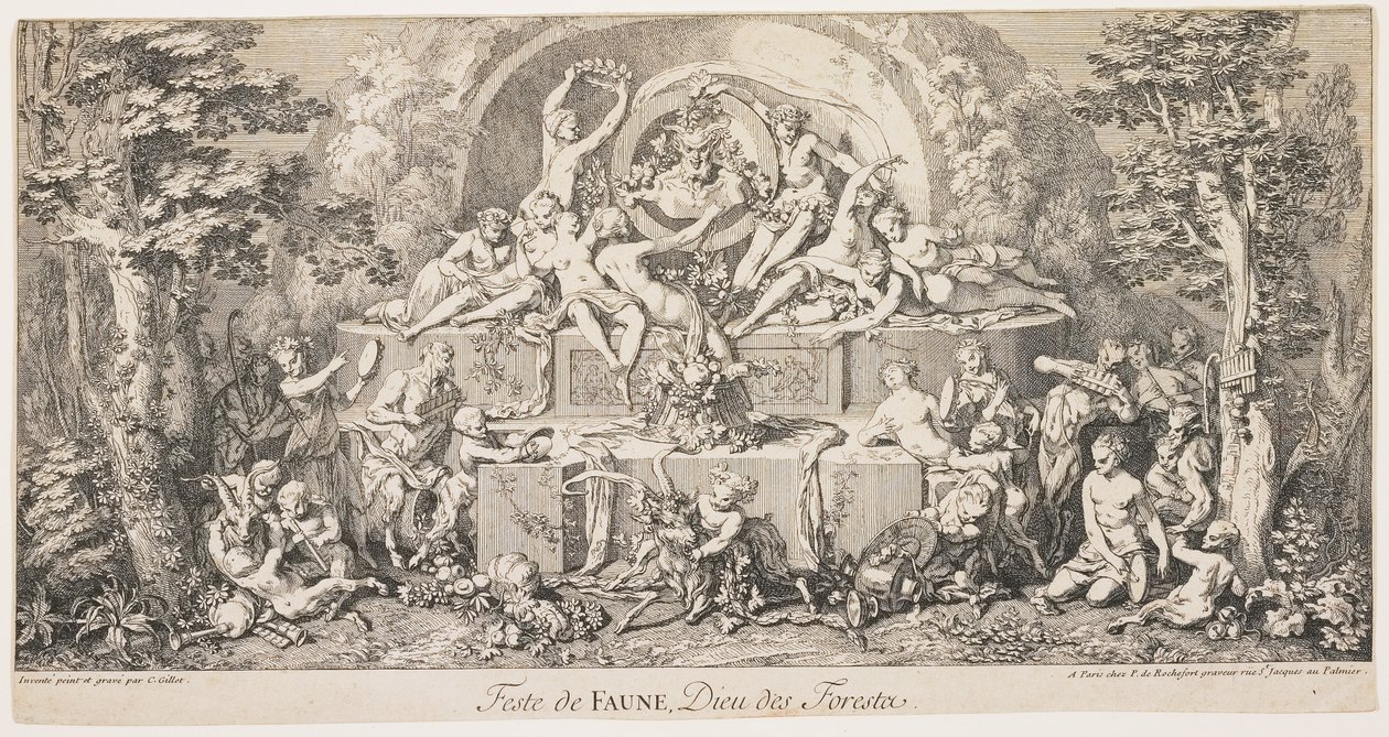 Festival of Faun, God of the Forests, c. 1740 by Claude Gillot