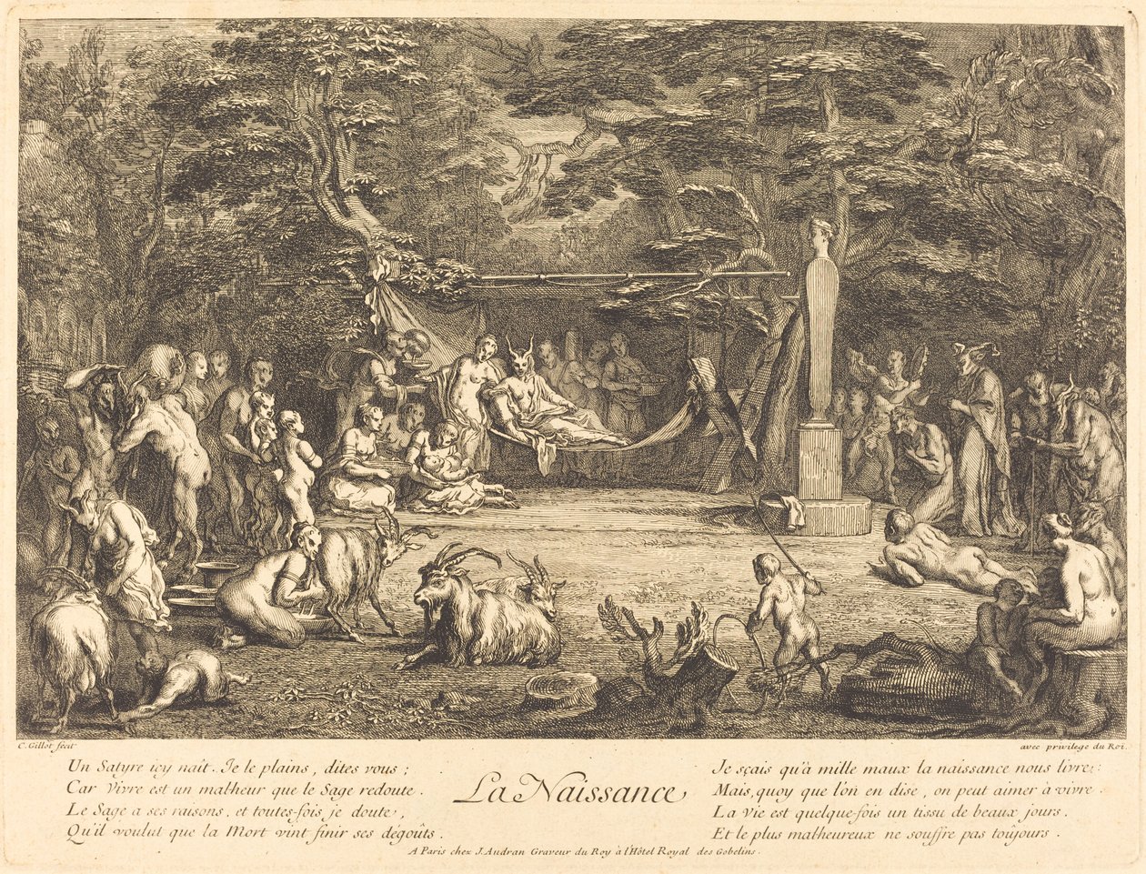 Birth by Claude Gillot
