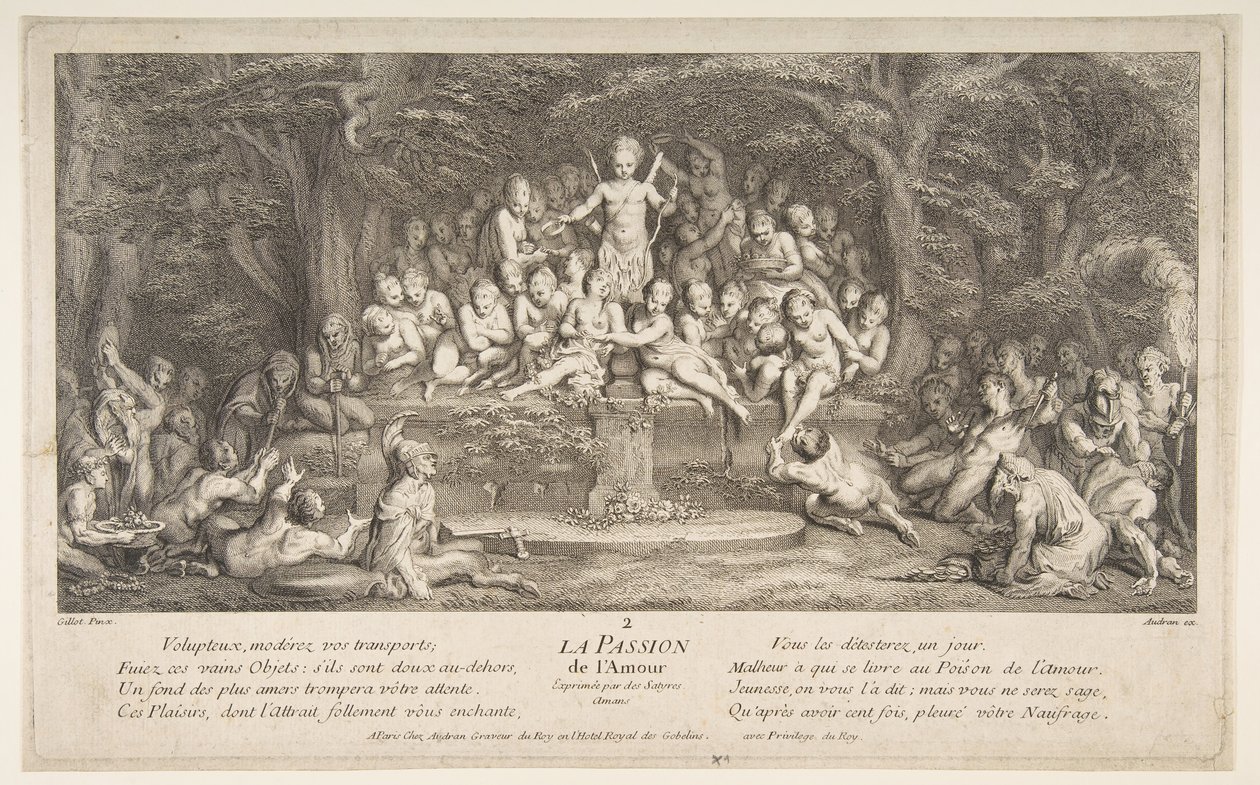 The Passion for Love by Claude Gillot