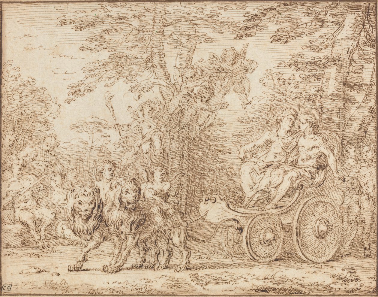 The Triumph of Marriage by Claude Gillot
