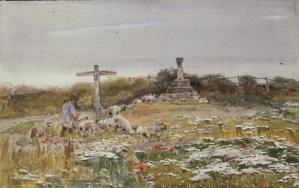 At the Crossroads by Claude Hayes