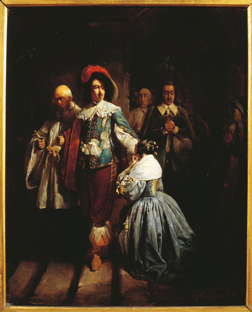 Charles I of England (1600-1649) Being Lead to Death by Claude Jacquand
