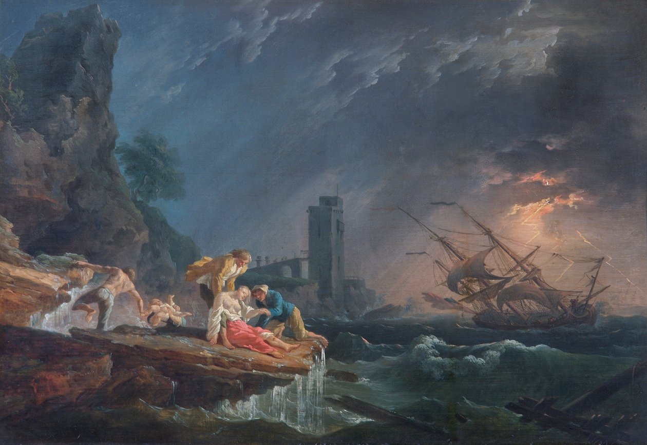 A Shipwreck by Claude Joseph (after) Vernet