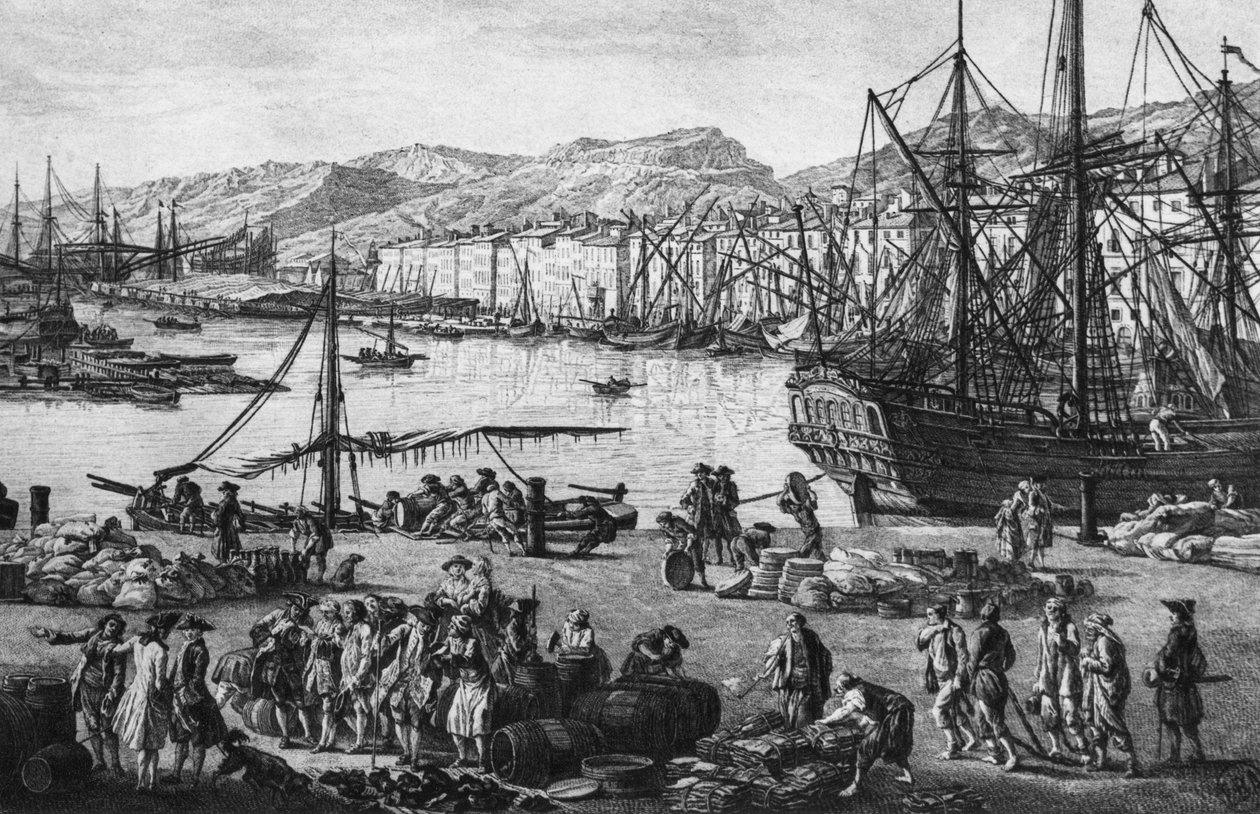Old Port of Toulon, seen from the quartermaster