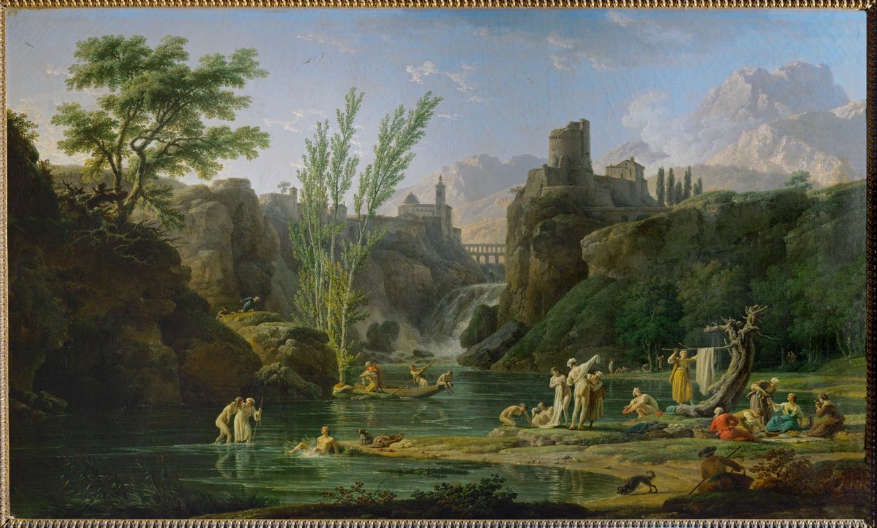Morning, Bathers by Claude Joseph Vernet