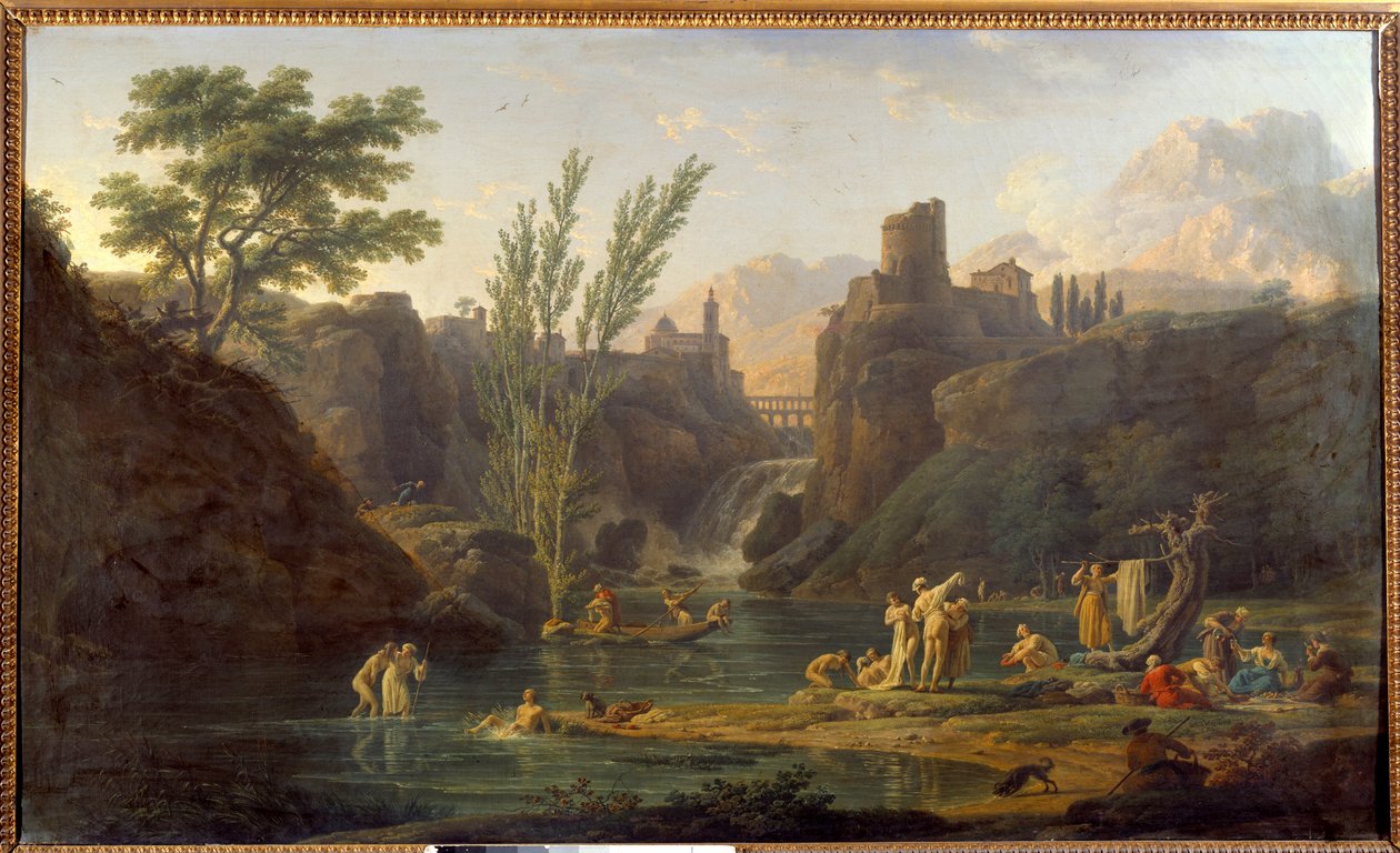 The Morning, Bathers by Claude Joseph Vernet