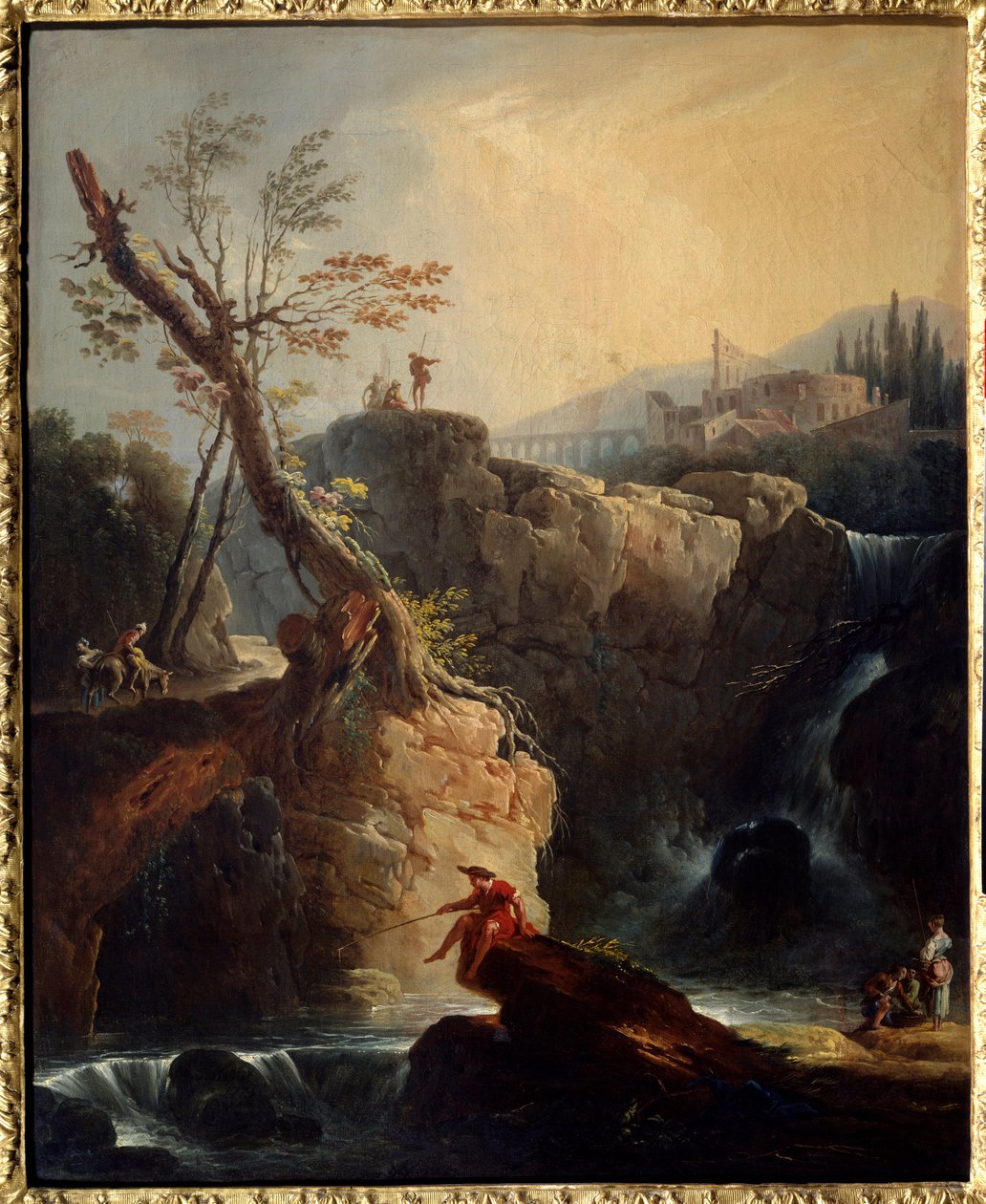 The Waterfall by Claude Joseph Vernet