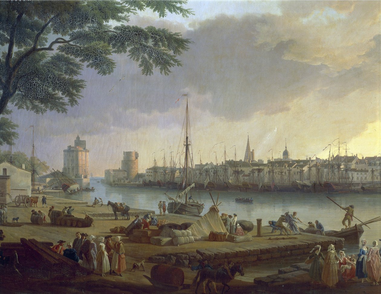 View of the Port of La Rochelle, Detail by Claude Joseph Vernet