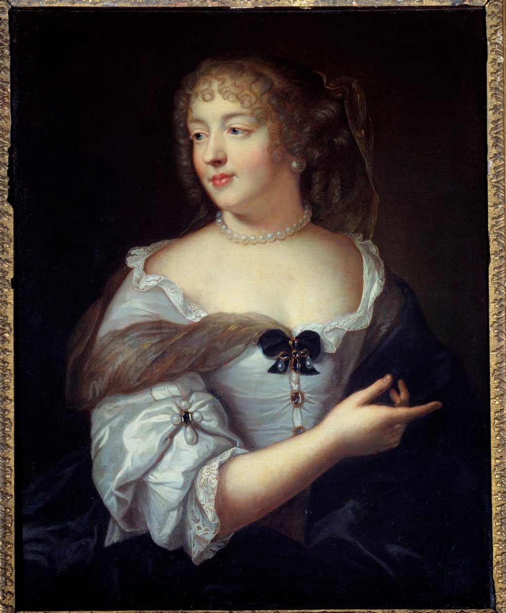 Portrait of the woman of letters Marie de Rabutin Chantal, Marquise de Sevigne (1626-1696) by Claude Lefebvre