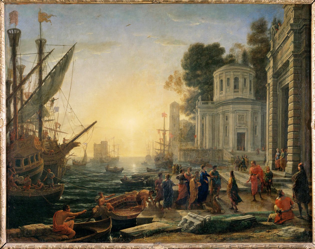 The landing of Cleopatra at Tarsus by Claude Lorrain (1600 82)