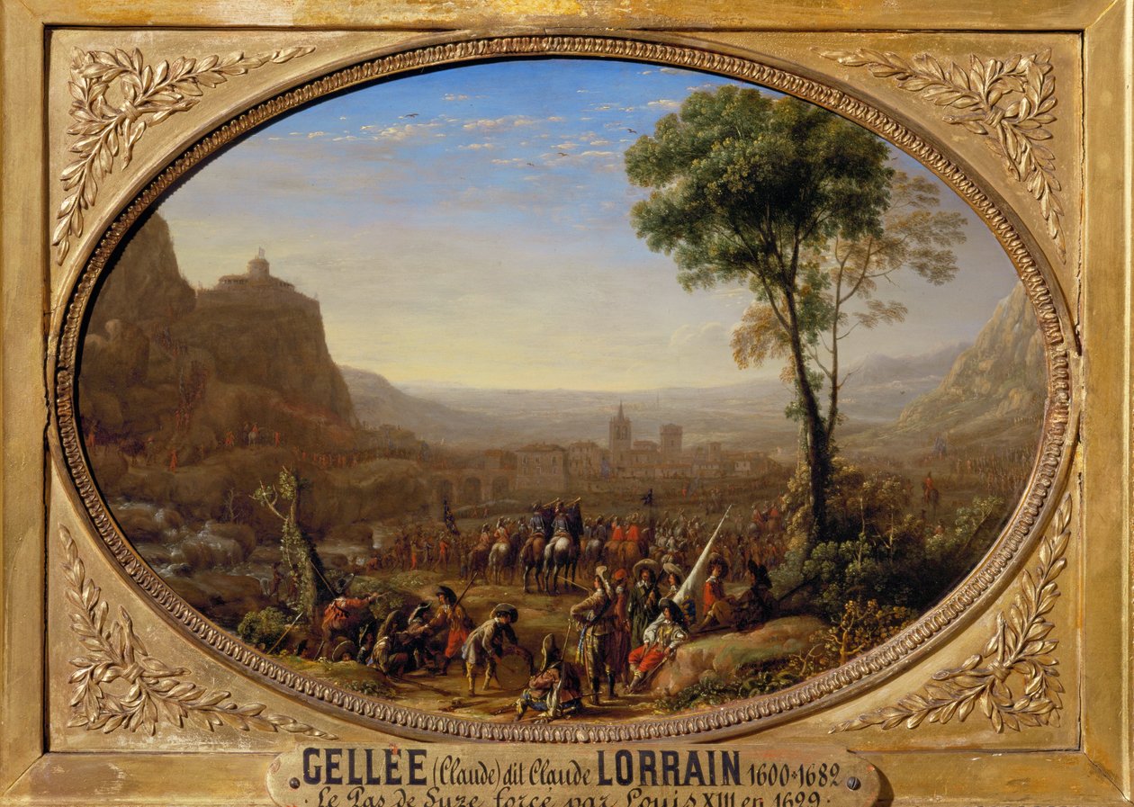 Louis XIII takes the pass at Suse by Claude Lorrain (1600 82)