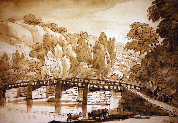 Wooded landscape by Claude Lorrain