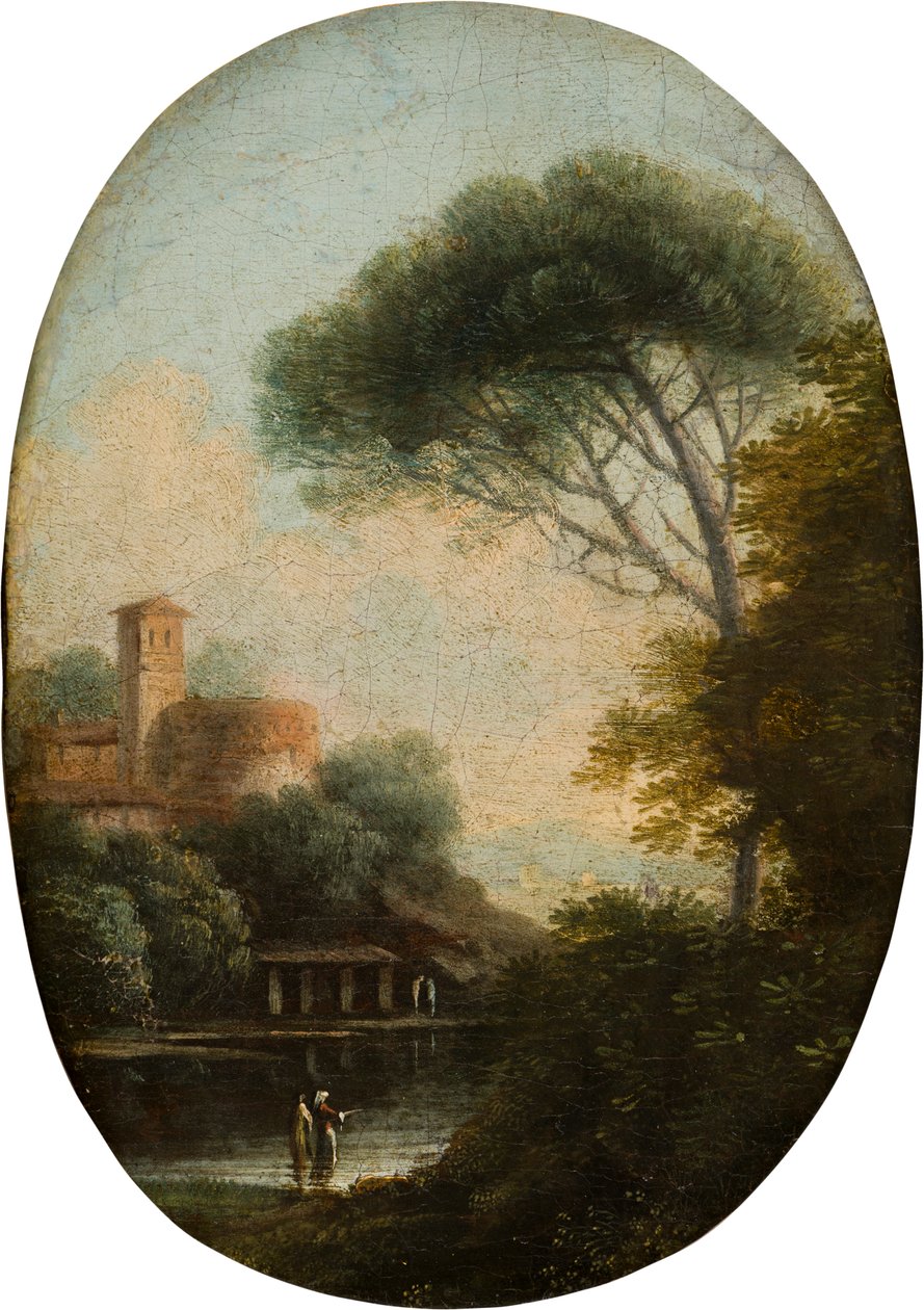 A Wooded Lake landscape by Claude  Lorrain