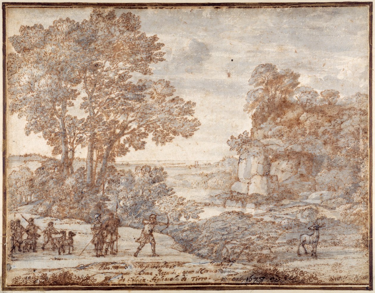 Ascanius Shooting the Stag of Sylvia by Claude Lorrain