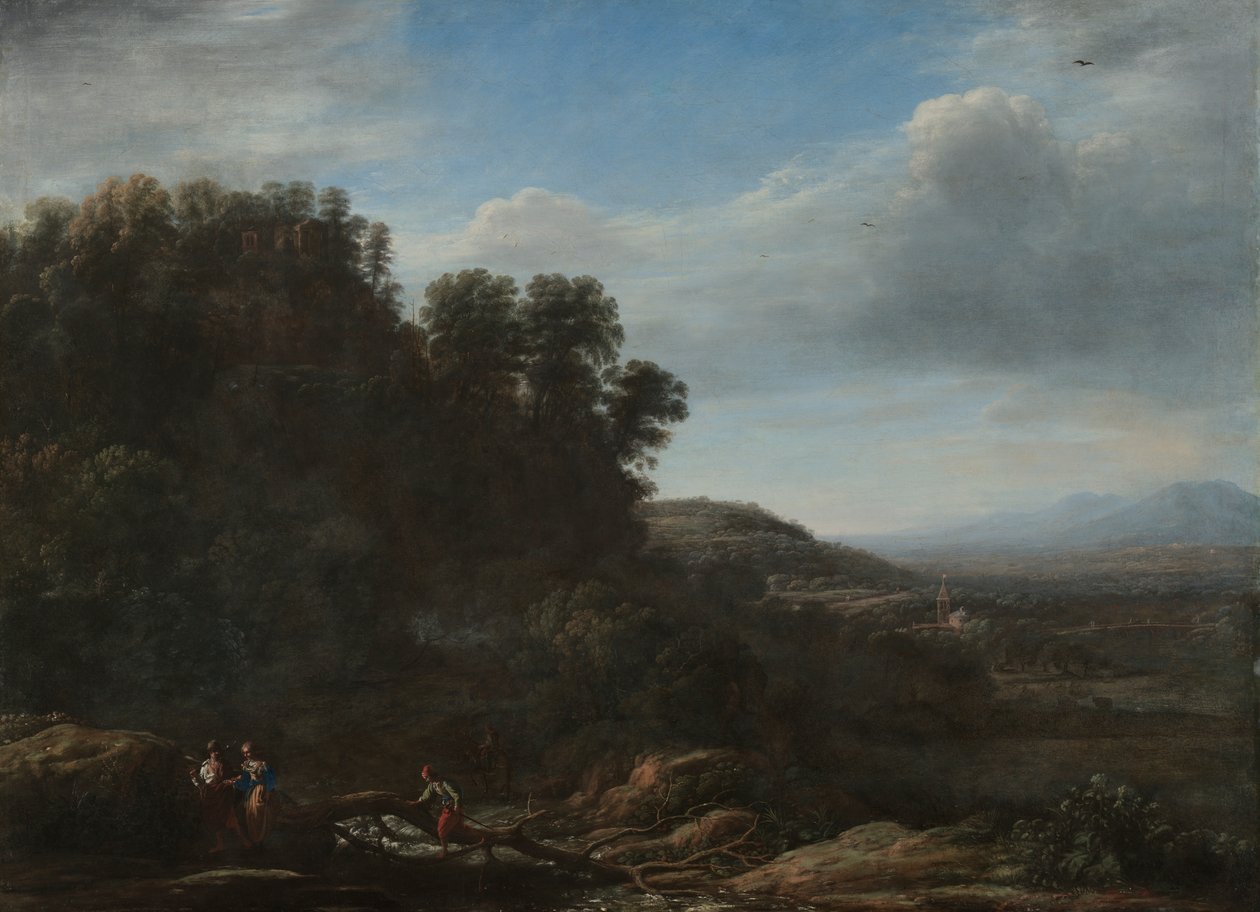 Italian Landscape by Claude Lorrain (1600 82)