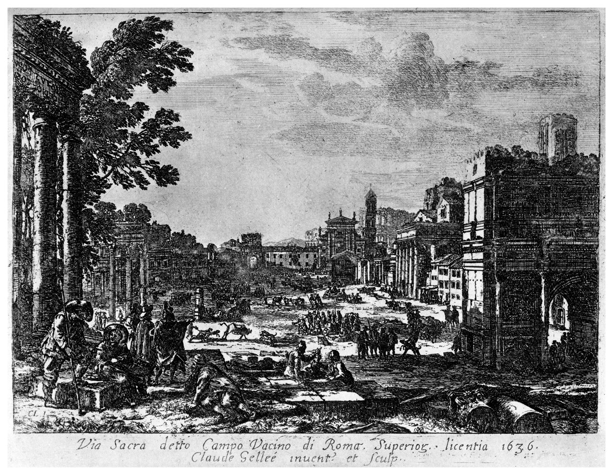 Campo Vacino, c1620-1680 by Claude Lorrain