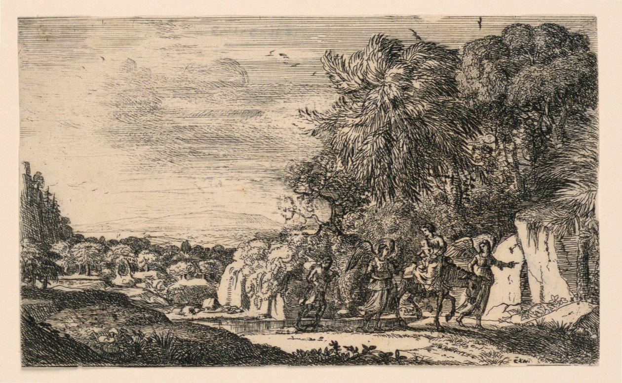 Flight into Egypt by Claude Lorrain