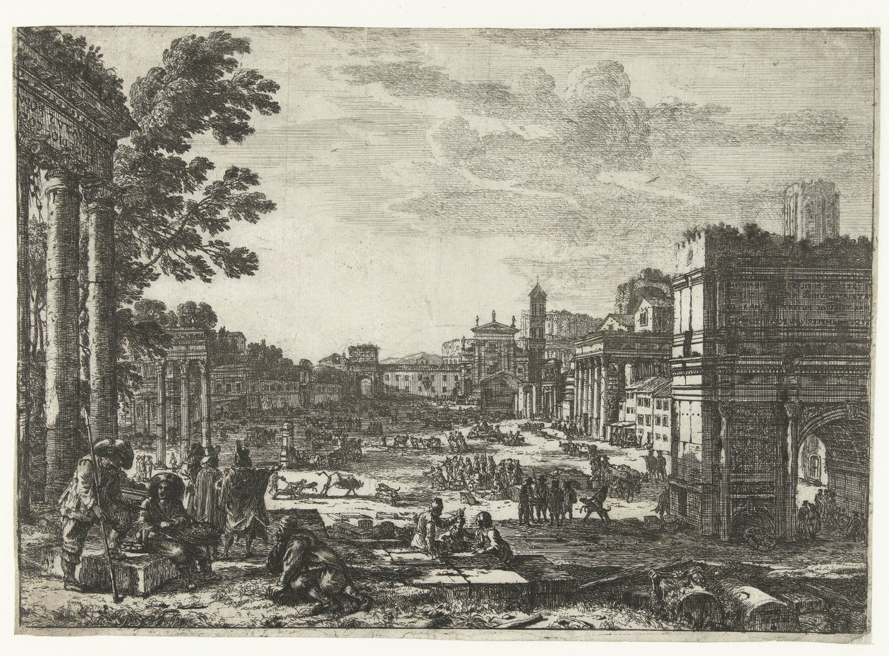 Roman Forum in Rome by Claude Lorrain