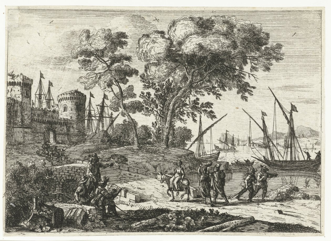 Artist at Work in a Landscape by Claude Lorrain