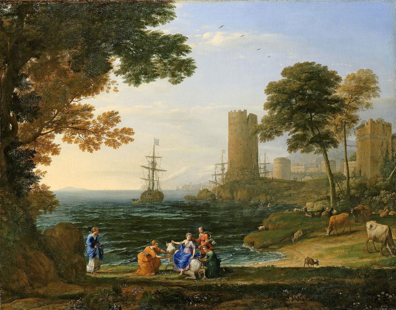 Landscape with the Abduction of Europa by Jupiter by Claude Lorrain